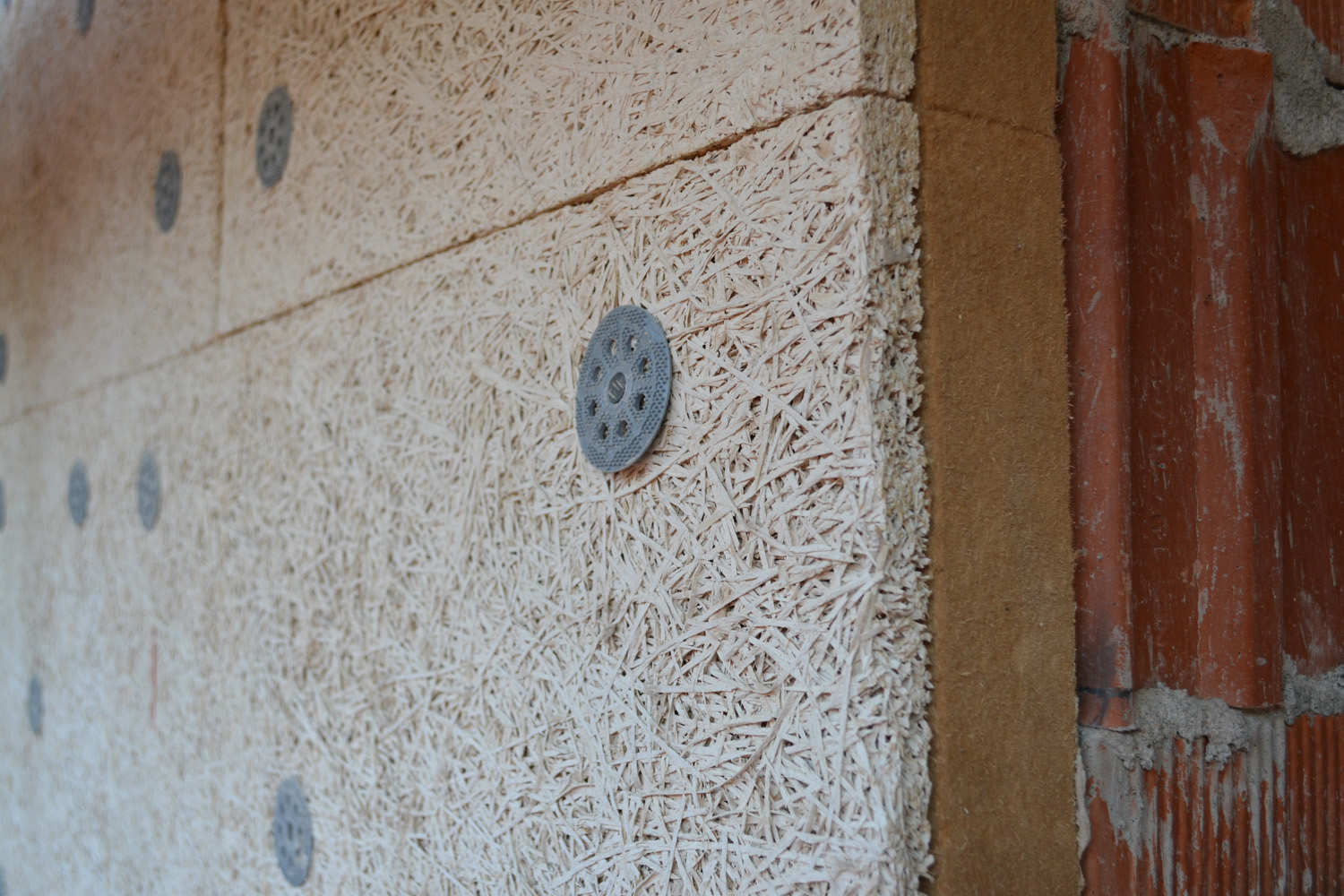 External coat in Celenit wood wool panels