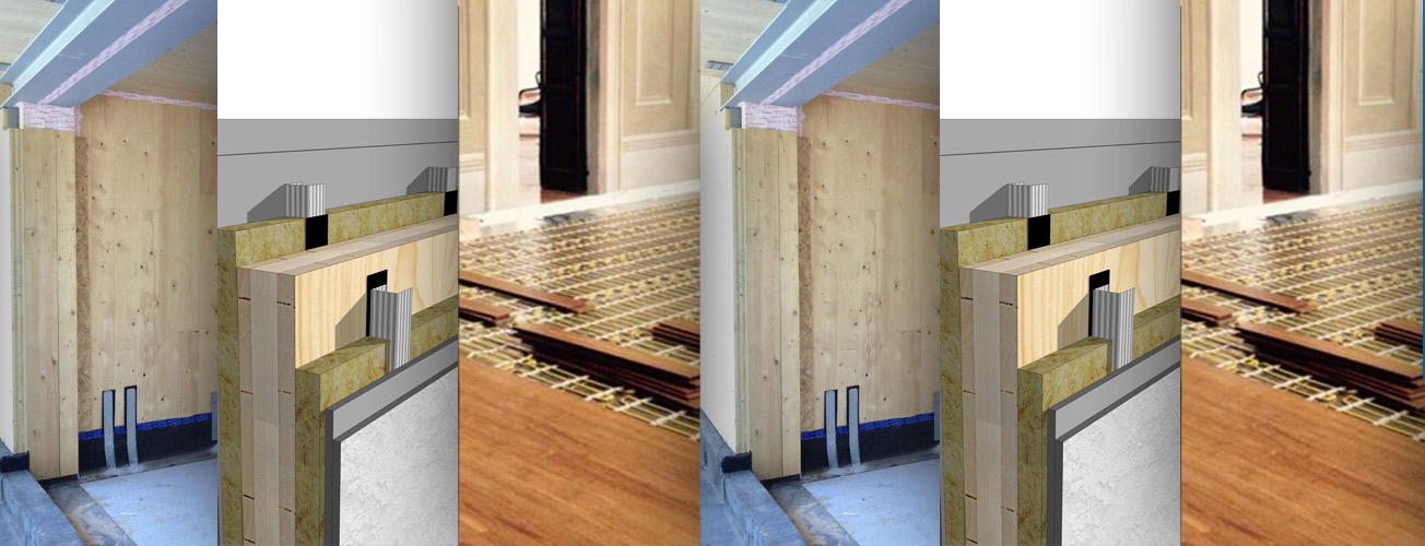 Wooden solutions on new and existing architectures