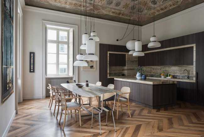 Appartement SL, les détails de la restauration de luxe dans un bâtiment classé