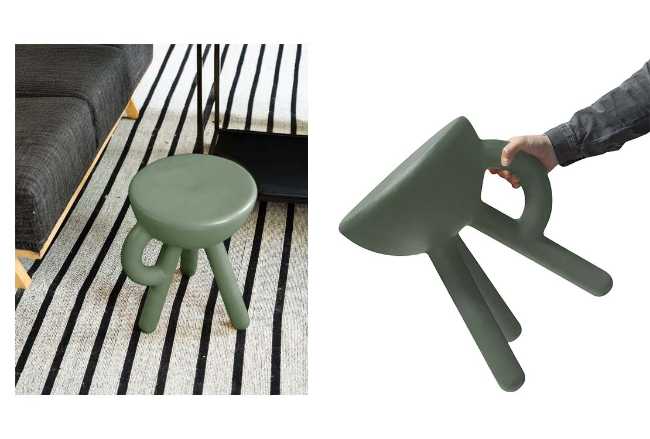Tabouret Tubby au design conceptuel et espiègle
