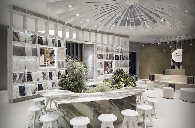 Stand d'exposition en tant qu'expérience architecturale: Material Expression