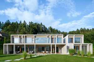 Maison Stanetova, le projet architectural qui intègre la pente de la colline