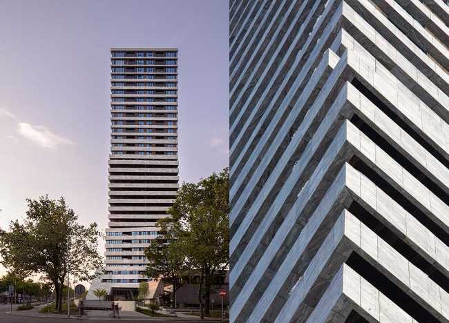 Bunker Tower et parc pour revitaliser l'œuvre brutaliste de Maaskant