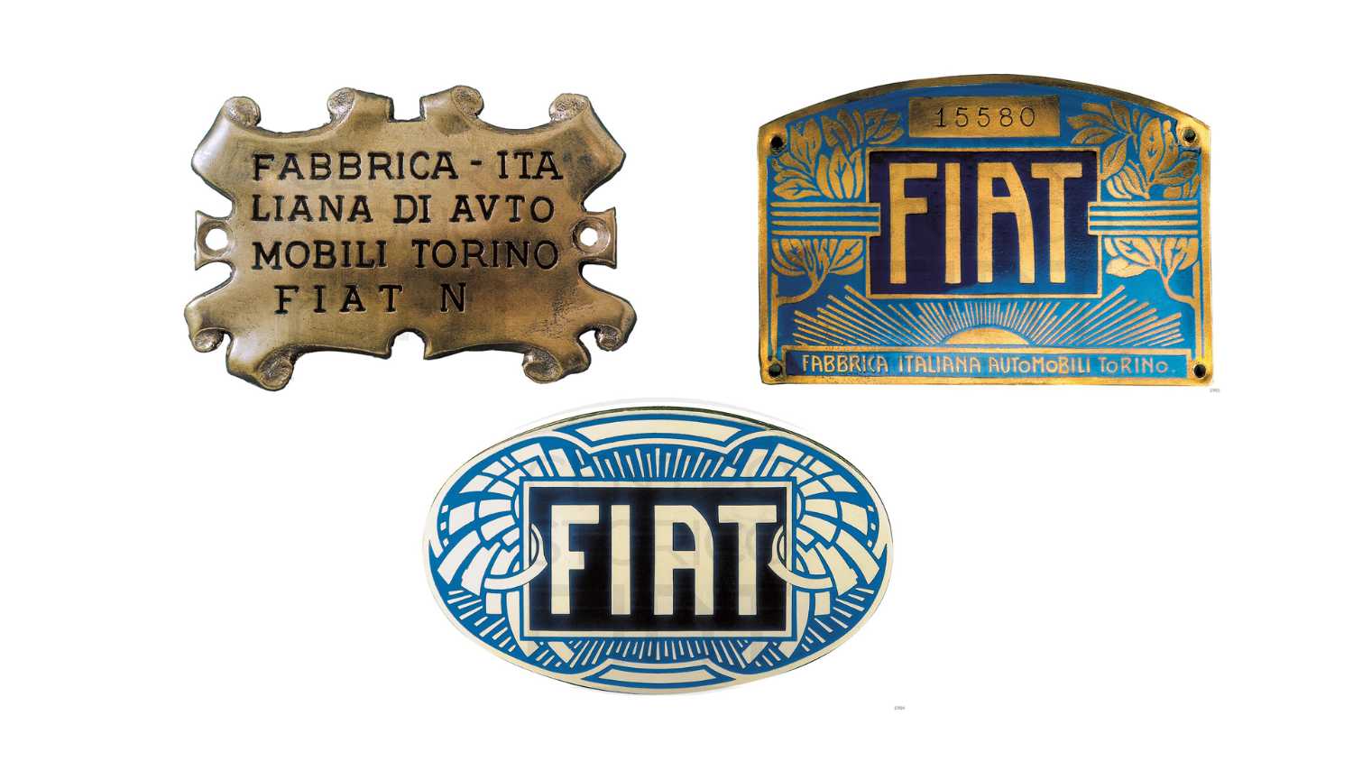 I primi loghi Fiat a partire dal 1899
