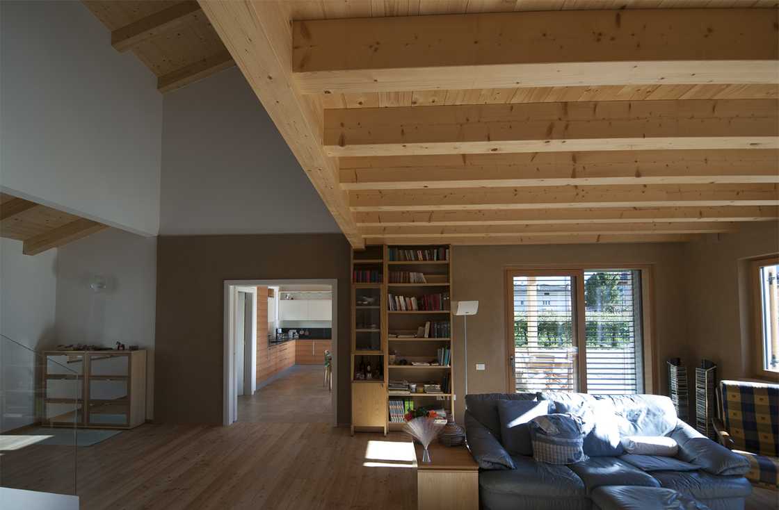 Wooden house interior