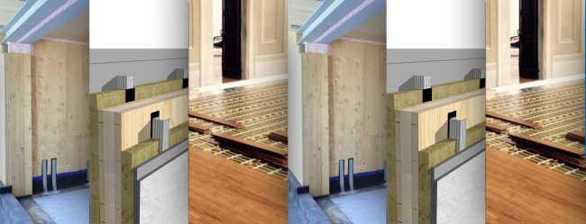 Wooden solutions on new and existing architectures